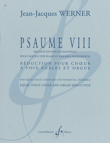 Psaume VIII. Réduction pour chœur et orgue Visual